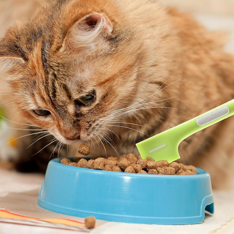 Pet Food Can Spoons, 4 Pcs Pet Food Mixing Spoons Wet Food Canned Scoop Can Spatula For Dogs Cats Silicone Pet [...]