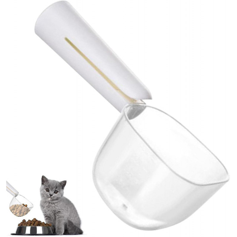 Pet Food Scoop | Clear Measuring Cup For Puppies,pet Feeding Scooper With Comfortable Grip Handle For Dogs Cats [...]
