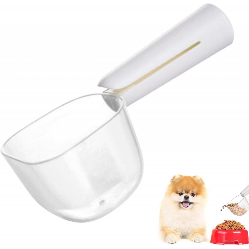 Pet Food Scoop | Clear Measuring Cup For Puppies,pet Feeding Scooper With Comfortable Grip Handle For Dogs Cats [...]