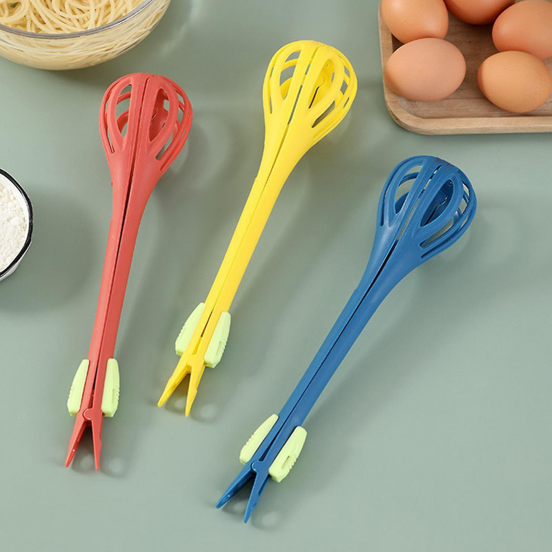 3 In 1 Food Clip Egg Whisk Food-grade Material Ligthweight Food Clip For Eggs And Noodles