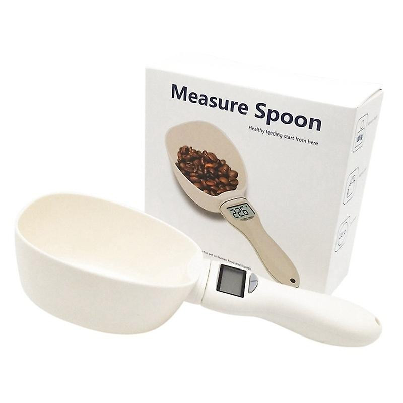 Pet Food Scale Dog Cat Feeding Bowl Measuring Spoon Kitchen Scale Digital Display Pet Accessories Dog Food Container