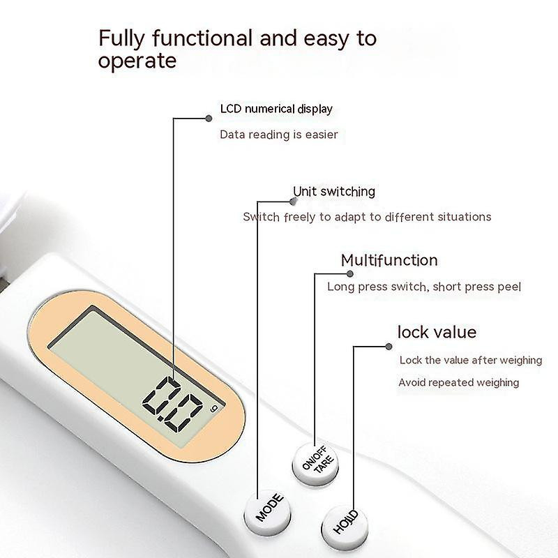 Digital Spoon Scale for Coffee and Baking - High Precision Removable Head Commercial Grade Food Scale