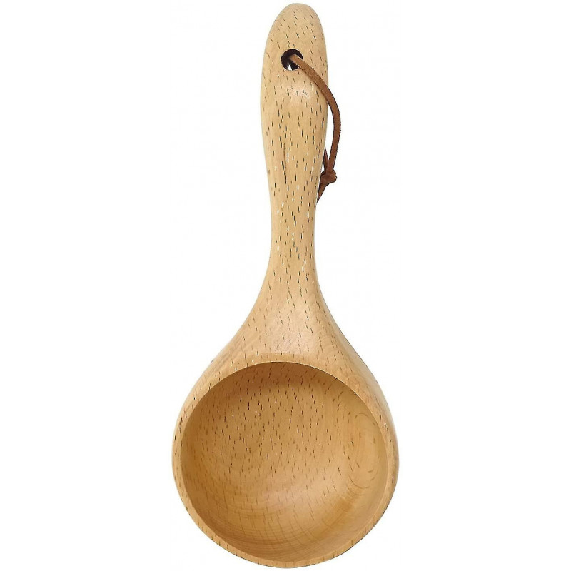 Grande capacité Wooden Ladle Sauna Water Scoop Spa Spoon Bath Sels Cuillère Café Scoop-mxbc