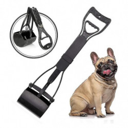 Fordable Pet Pooper Scooper, Non-breakable Dog Cat Long Handle, High Strength Material, Durable Spri