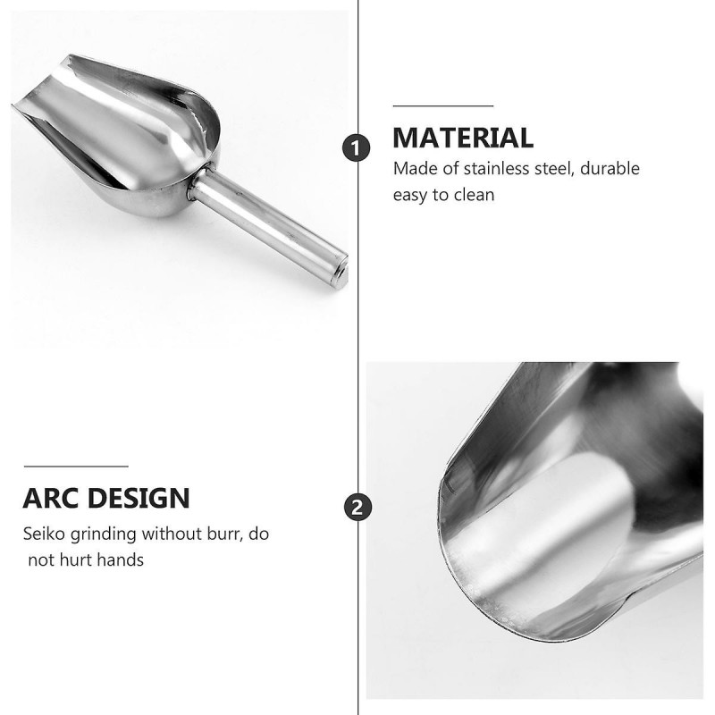 Cereal Spoon Pet Food Shovel Pet Food Scoop Flour Shovels Metal Ice Scoop Dog Food Scoop