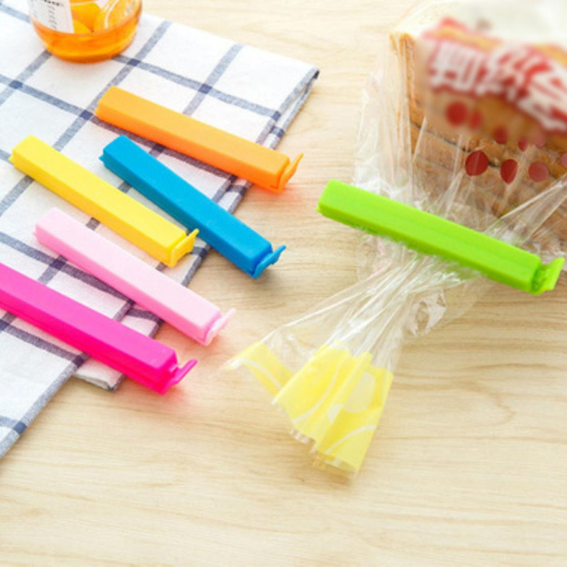 10 Pcs/set Portable Food Bag Sealer Snack Storage Sealing Clamp Mini Seal Clips