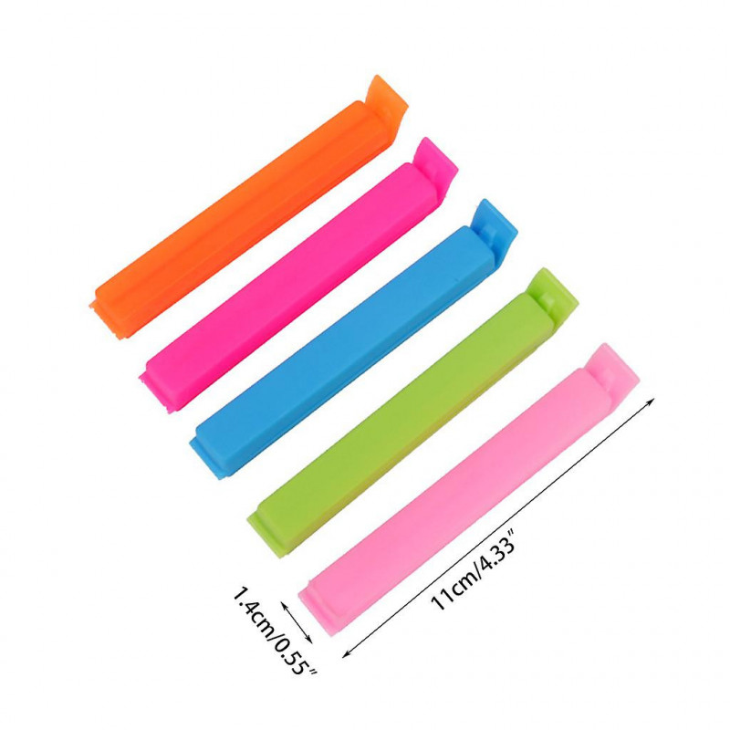 10 Pcs/set Portable Food Bag Sealer Snack Storage Sealing Clamp Mini Seal Clips
