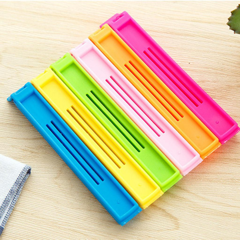 10 Pcs/set Portable Food Bag Sealer Snack Storage Sealing Clamp Mini Seal Clips