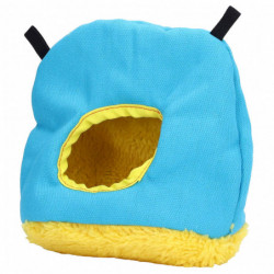 Round Plush Birdhouse for Parrots Easy Clean Space Saving Safety Blue Round Plush Birdhouse for Parrots Easy Clean Space Saving Safety Blue