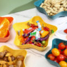 Five-pointed Star Fruit Plate Large Capacity Food Grade Plastic Multi-purpose Snack Fruit Nut Food Serving Tray [...]