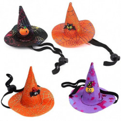 Halloween Cat And Dog Spider Web Witch Hat Elastic Hair Band Pet Supplies Dog Cat Pumpkin Bat Hat Hair Pet Accessories Halloween Cat And Dog Spider Web Witch Hat Elastic Hair Band Pet Supplies Dog Cat Pumpkin Bat Hat Hair Pet Accessories