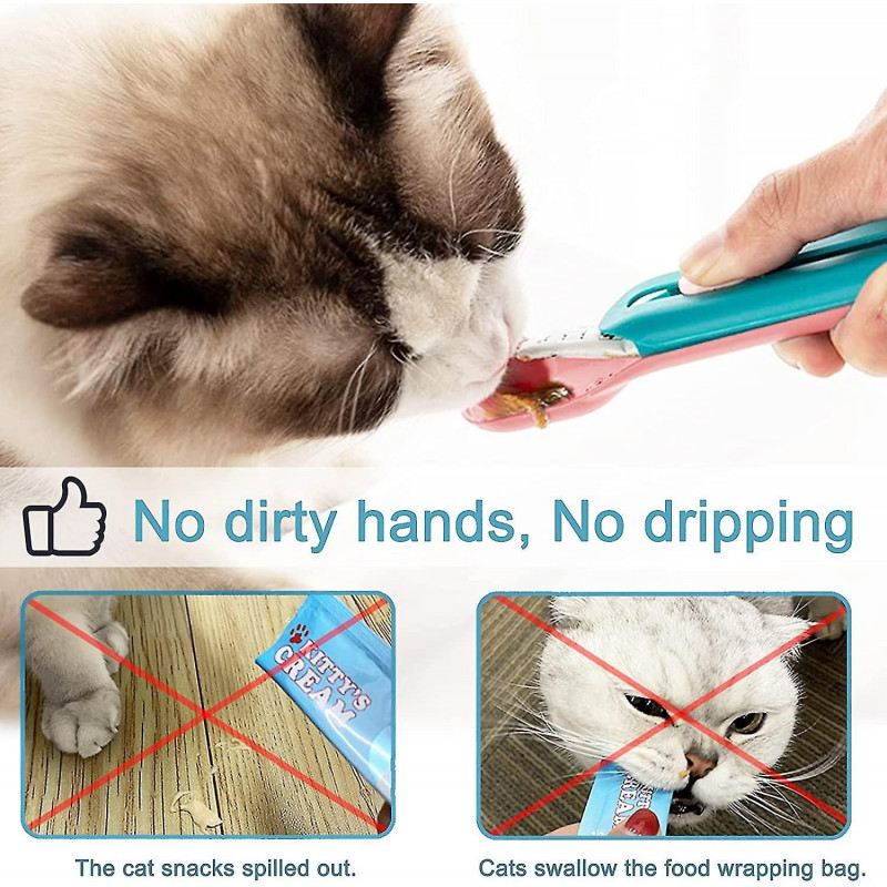 Cat Snack Spoon Feeder, Wet Food Squeeze Spoon For Cat Supplies, Product Length 21*4cm (8.2*1.5 Inches), Easy To [...]