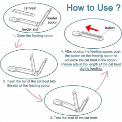 Cat Snack Spoon Feeder, Wet Food Squeeze Spoon For Cat Supplies, Product Length 21*4cm (8.2*1.5 Inches), Easy To [...]