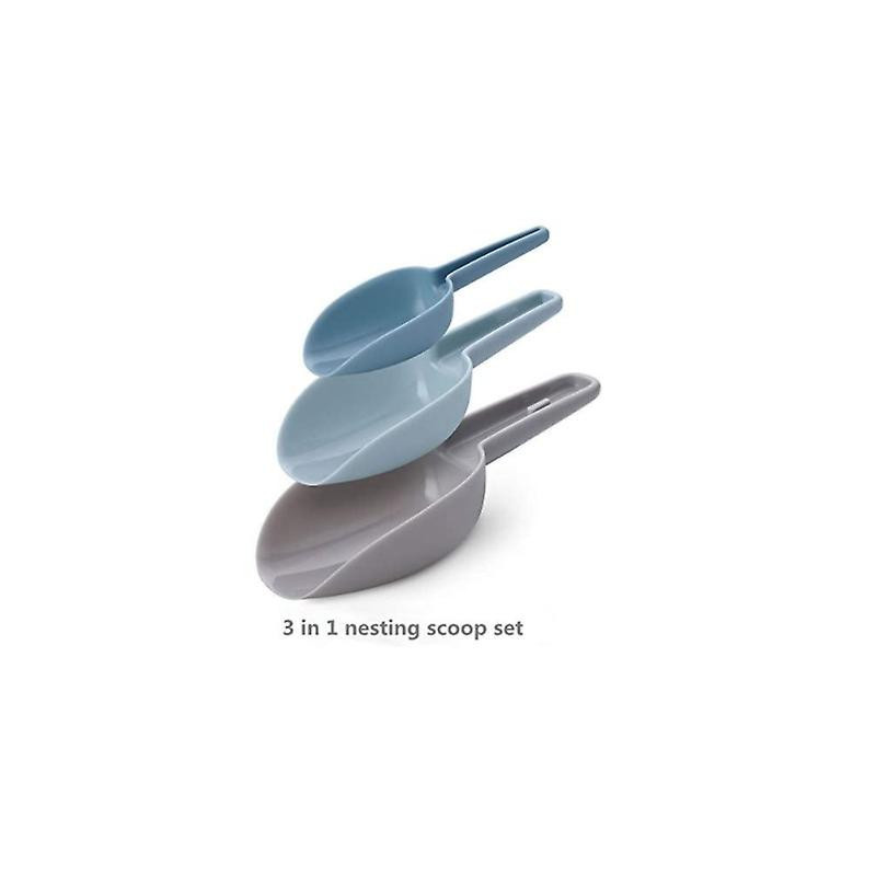 Set Of 3 Food Spoons Plastic Dog Measuring Spoon Scoop For Food Dog Cat Rabbit Birds Kibble Multifunction Shovel