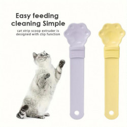 Cat Strip Feeder Squeezer Spoons Reusable Handheld Food Spoon Pet Accessories Cat Strip Feeder Squeezer Spoons Reusable Handheld Food Spoon Pet Accessories
