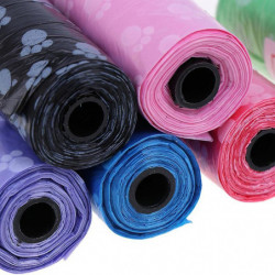 1roll Degradable Pet Waste Poop Bags Dog Cat Clean Up Refill Garbage Bag