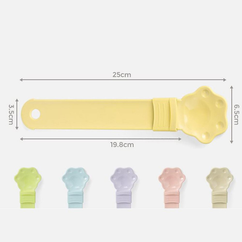 Wet Food Feeding Spoons for Cat Multifuntional Hangable Spoon for Living Room