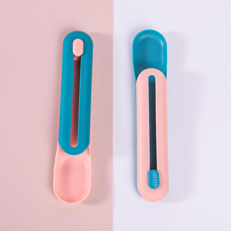 Cuillère d’alimentation pour animaux de compagnie Longue bande Chat Snack Squeezer Feeder Mini Pet Eating Supplies