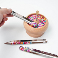2 Piece Set Beading Tool And Non-slip Pad For Diy Jewelry Making Scoops Beads 2 Piece Set Beading Tool And Non-slip Pad For Diy Jewelry Making Scoops Beads