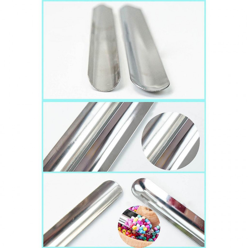 2 Piece Set Beading Tool And Non-slip Pad For Diy Jewelry Making Scoops Beads