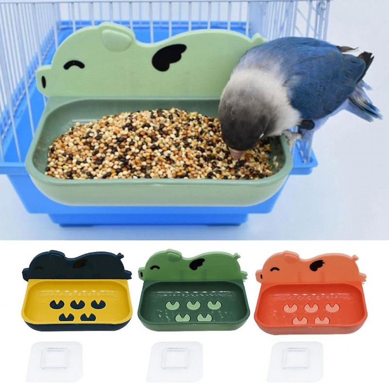Parrot Water Cup Cage Hanging Plastic Food Bowl for Pigeons Ducks Birds