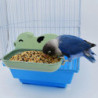 Parrot Water Cup Cage Hanging Plastic Food Bowl for Pigeons Ducks Birds