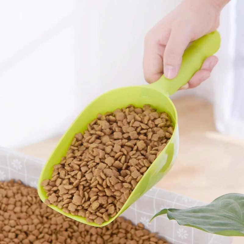1PC Multifunction Pet Environmental Plastic Spoon Dog Cat Food Feeder Bowl Shovel Tool Pet Supplies
