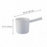 1Pc Water Scoop Kitchen Ladle Plastic Water Spoon Long Handle Scoop (White)