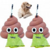 2 Pieces Dog Poop Bag Dispenser, Dog Poop Bag Dispenser, With Ring Hook