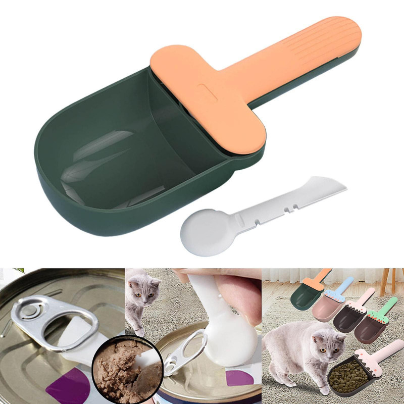 Cat Food Spoon Pet Food Scoop Tools Accessories Multi Use Food Feeder Cat Measuring Dog Food Scoop With Bag Clip [...]