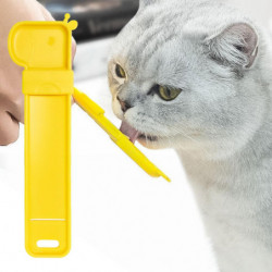 Cat Strip Squeeze Spoon Cat Treats Snack Spoon Pet Canned Spoon for Kitten Puppy Easily Press Pet Feeder Cat Wet [...]
