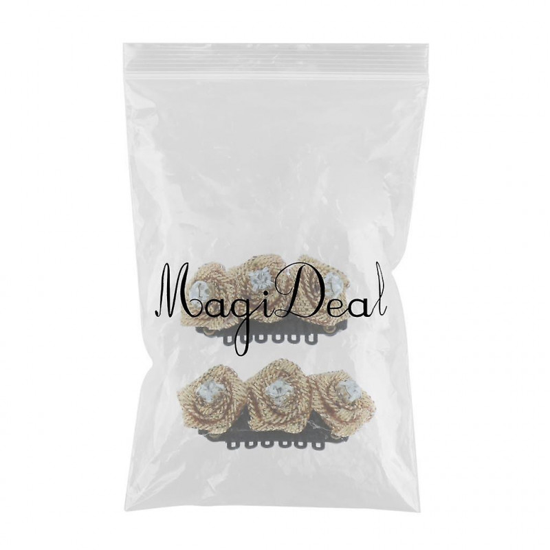 2pcs Cute Flower Bow Candy Pet Dog Cat Puppy Grooming Hairpin Hair Clip 1