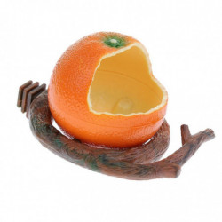 Pet Bird Food Feeding Bowl Feed Cup Hamster Drinking Water Dish Orange Pet Bird Food Feeding Bowl Feed Cup Hamster Drinking Water Dish Orange