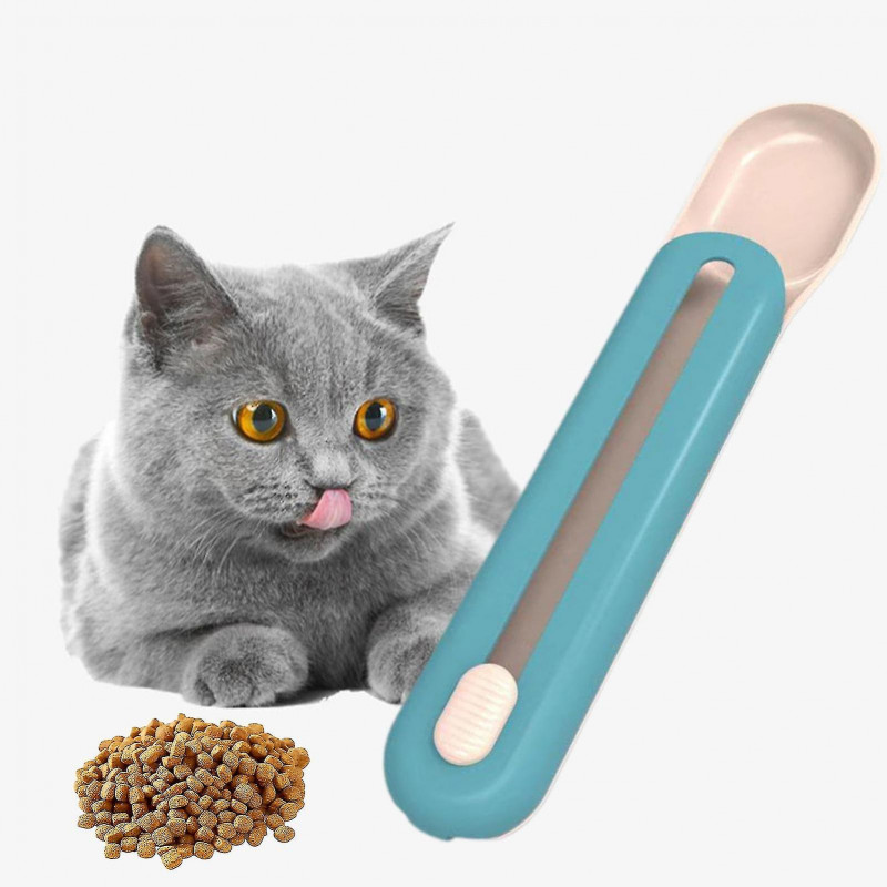 Pet Food Spoon Strip Squeeze Comfortable Grip Compact Pet Cat Liquid Snack Feeding Spoon Cat Supplies - Snngv
