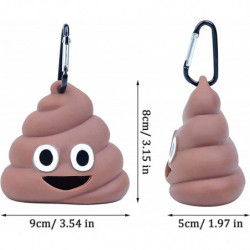 2 Pieces Dog Poop Bag Dispenser, Dog Poop Bag Dispenser, With Ring Hook 2 Pieces Dog Poop Bag Dispenser, Dog Poop Bag Dispenser, With Ring Hook