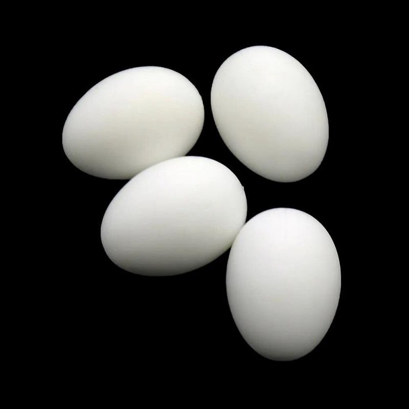 6Pcs Plastic Poultry Feeding Supplies Solid Pigeon Simulation Fake Eggs