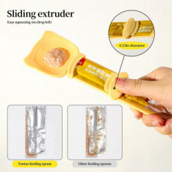 Cat Strip Feeder, Cat Claw Shaped Cat Strip Squeeze Spoon 2 in 1 Cat Food Can Spoon Multi Functional Pet Spoons [...]