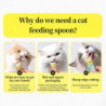 Cat Strip Feeder, Cat Claw Shaped Cat Strip Squeeze Spoon 2 in 1 Cat Food Can Spoon Multi Functional Pet Spoons [...]