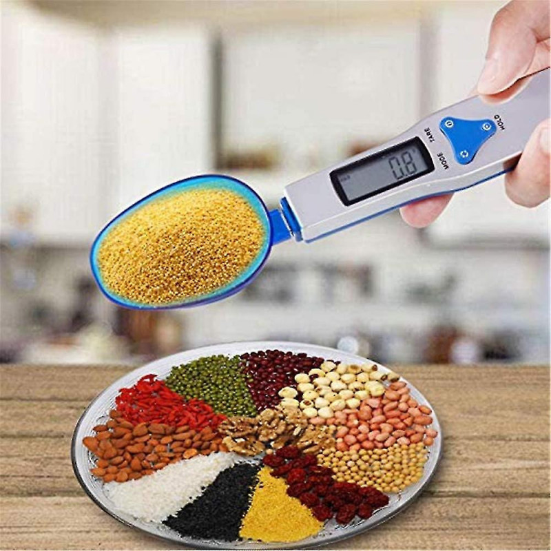 Digital Scoop Scale 500g/0.1g - Stainless Steel Food Measuring Scale, Small Baking Scale With Lcd Display