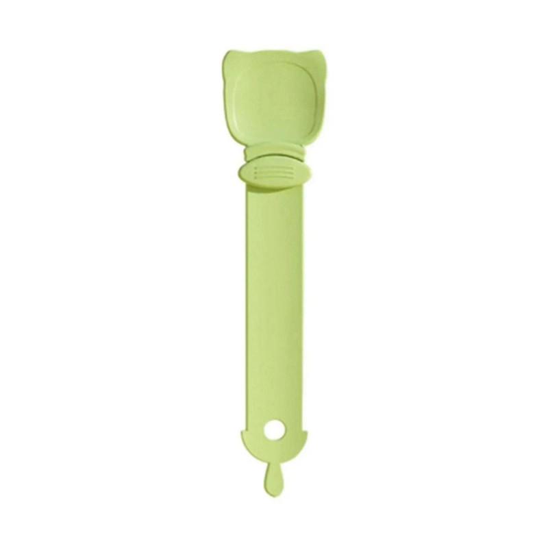Pet Feeder Spoon Cat Snack Liquid Food Squeeze Tools Multifunctional Cat Feeding Spoon Green