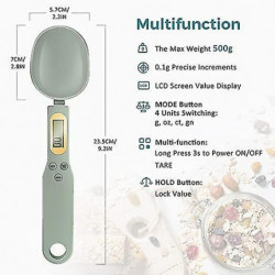 Digital Food Spoon Scale - LEXIVIA - 500g/0.1g Electronic Kitchen Measuring Spoon Scale, Hi-Def LCD Semen Display, [...]