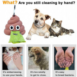 2 Pieces Dog Poop Bag Dispenser, Dog Poop Bag Dispenser, With Ring Hook 2 Pieces Dog Poop Bag Dispenser, Dog Poop Bag Dispenser, With Ring Hook