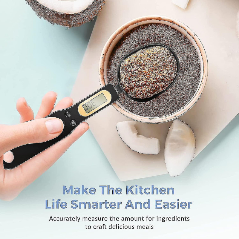 Balance à cuillère alimentaire numérique Newway, balance électronique à cuillère à mesurer de cuisine 500 g / 0,1 [...]