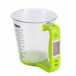 Pichet en verre Lcd Affichage Échelle de cuisson 1000g / 1g Tasse à mesurer Balance alimentaire de cuisine numérique Pichet en verre Lcd Affichage Échelle de cuisson 1000g / 1g Tasse à mesurer Balance alimentaire de cuisine numérique