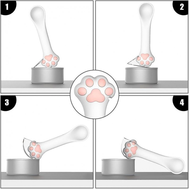 Pet Food Can Cover Set,pet Food Scoop Lever Principle Design Dog Food Can Opener For Pet Feeding