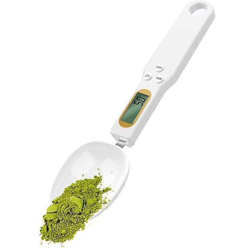 Tea Powder Electronic Spoon Weighing Handheld Digital Lcd Display Spoon Scalewhite Niuniu