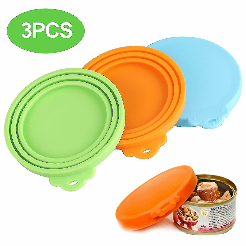 Pet Food Can Cover Silicone Cat Dog Food Can Lids