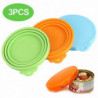Pet Food Can Cover Silicone Cat Dog Food Can Lids