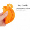 Universal Silicone Cat Food Can Covers, 1 Fit 3 Standard Size Cat Dog Food Toppers