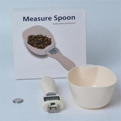 Pet Electronic Measuring Tool Dog Feeding Bowl Measuring Spoon Kitchen Scale Digital Display Weighing Spoon Pet Electronic Measuring Tool Dog Feeding Bowl Measuring Spoon Kitchen Scale Digital Display Weighing Spoon